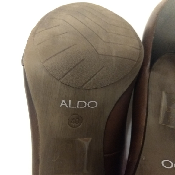Aldo Massari Women's Brown Heels Sz 40 - Picture 12 of 14